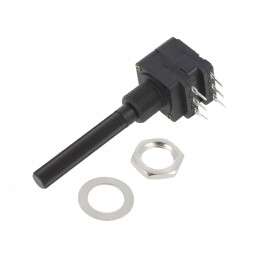 Potentiometru Axial 2kΩ 200mW THT 6mm Plastic Stereofonic | Electronic-mag.ro | Componente Electronice
