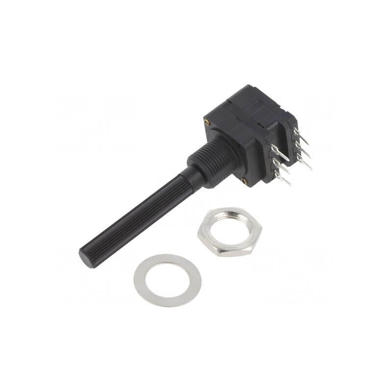 Potentiometru Axial 2kΩ 200mW THT 6mm Plastic Stereofonic | Electronic-mag.ro | Componente Electronice