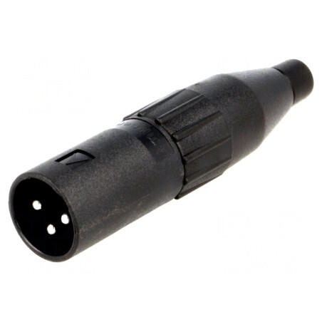 Mufă XLR Tată 3-Pin pentru Cablu | Electronic-mag.ro | Componente Electronice