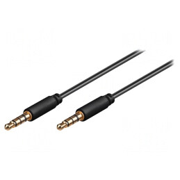Cablu Jack 3,5mm 4pin Aurit 3m | Electronic-mag.ro | Componente Electronice