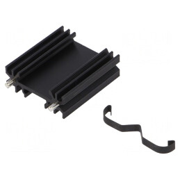 Radiator Extrudat Negru 38mm TO220 | Electronic-mag.ro | Componente Electronice