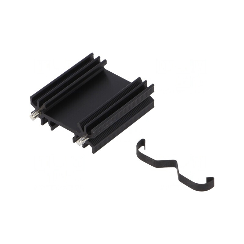 Radiator Extrudat Negru 38mm TO220 | Electronic-mag.ro | Componente Electronice
