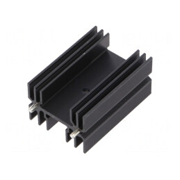 Radiator Extrudat Negru 50mm x 35mm TO218/TO220/TOP3 | Electronic-mag.ro | Componente Electronice