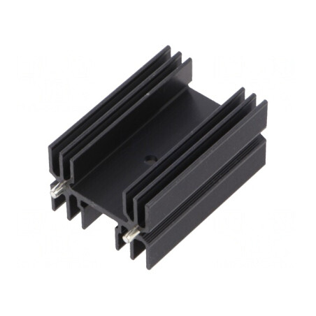 Radiator Extrudat Negru 50mm x 35mm TO218/TO220/TOP3 | Electronic-mag.ro | Componente Electronice
