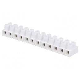 Regletă de conexiuni terminal cu șurub albă 2,5mm2 400V 24A | Electronic-mag.ro | Componente Electronice