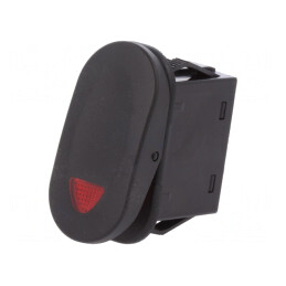 Rocker Switch ON-OFF 21A 14VDC cu LED Neagră | Electronic-mag.ro | Componente Electronice