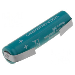 Baterie Reîncărcabilă Ni-MH AAA 1.2V 700mAh cu Terminale pentru Lipire | Electronic-mag.ro | Componente Electronice