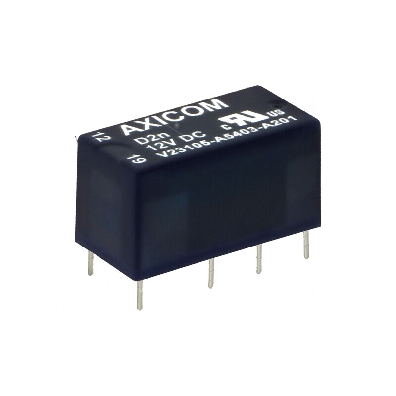 Releu electromagnetic DPDT 12VDC 3A PCB | Electronic-mag.ro | Componente Electronice