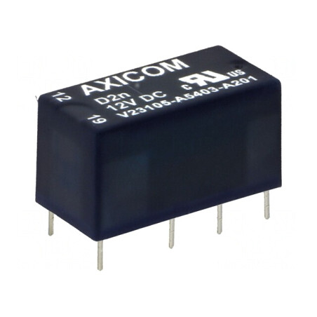 Releu electromagnetic DPDT 12VDC 3A PCB | Electronic-mag.ro | Componente Electronice
