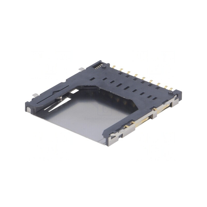 Conector Carduri SD Push-Push SMT Aurit pentru PCB | Electronic-mag.ro | Componente Electronice