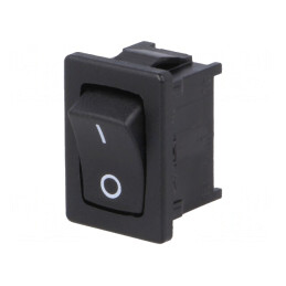 Comutator Rocker SPST ON-OFF 10A 250V Negru IP40 | Electronic-mag.ro | Componente Electronice