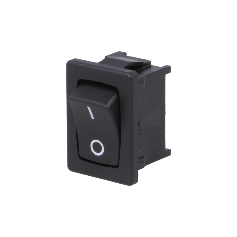 Comutator Rocker SPST ON-OFF 10A 250V Negru IP40 | Electronic-mag.ro | Componente Electronice
