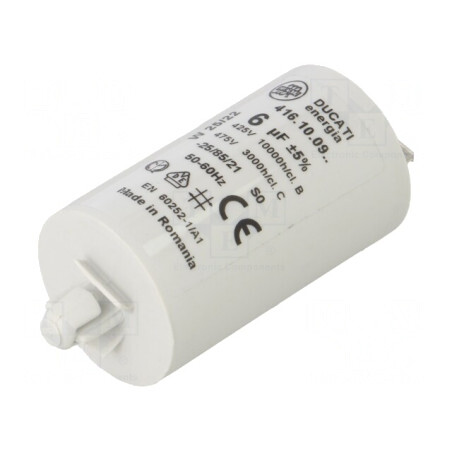 Condensator Motoare 6uF 400VAC | Electronic-mag.ro | Componente Electronice