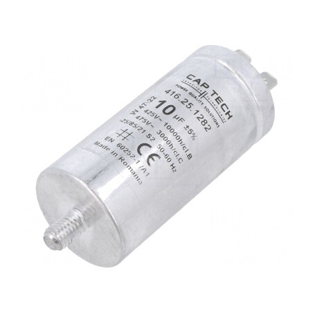 Condensator Motor 10uF 425VAC ±5% | Electronic-mag.ro | Componente Electronice