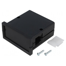 Carcasă ABS Neagră cu Răsucire 72x72x36mm | Electronic-mag.ro | Componente Electronice