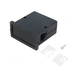 Carcasă ABS Neagră 72x72x36mm cu Răsucire | Electronic-mag.ro | Componente Electronice