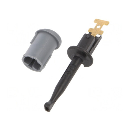 Clips de măsurare cu cârlig 6A negru 70VDC 33VAC | Electronic-mag.ro | Componente Electronice
