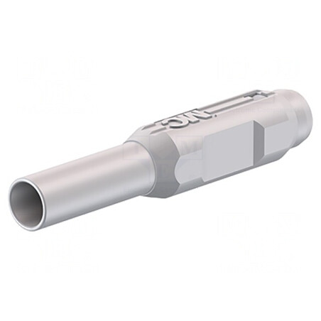 Mufă Banană 2mm Albă Aurită cu Izolație Poliamidă | Electronic-mag.ro | Componente Electronice