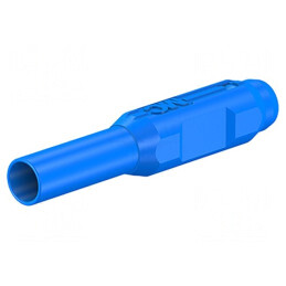 Mufă Banană 2mm Albastră Aurită Poliamidă | Electronic-mag.ro | Componente Electronice