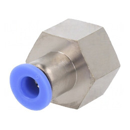Racord push-in alamă nichelată 0,95-15bar | Electronic-mag.ro | Componente Electronice