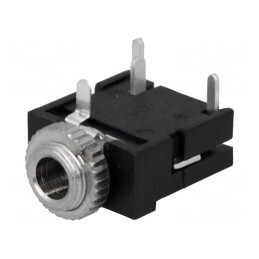 Soclu Jack 3,5mm Stereo THT 4 Terminale | Electronic-mag.ro | Componente Electronice