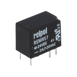 Releu Electromagnetic SPDT 24VDC 2A PCB | Electronic-mag.ro | Componente Electronice