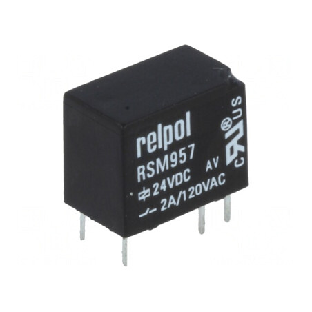 Releu Electromagnetic SPDT 24VDC 2A PCB | Electronic-mag.ro | Componente Electronice