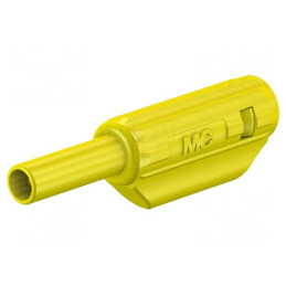 Mufă Banană 2mm Galbenă Aurită 10A 600V | Electronic-mag.ro | Componente Electronice
