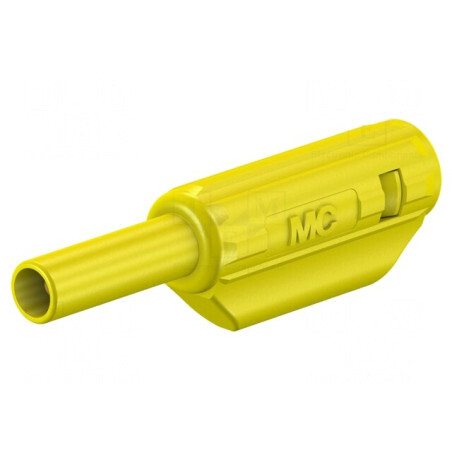 Mufă Banană 2mm Galbenă Aurită 10A 600V | Electronic-mag.ro | Componente Electronice