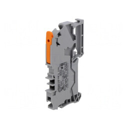 Terminal de Îmbinare Șine Push-In Gri 0.5-6mm² 2 Borne | Electronic-mag.ro | Componente Electronice