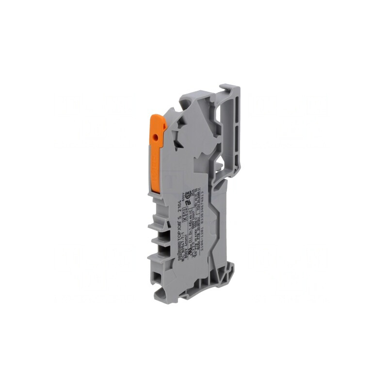 Terminal de Îmbinare Șine Push-In Gri 0.5-6mm² 2 Borne | Electronic-mag.ro | Componente Electronice