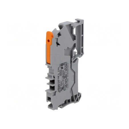 Terminal de Îmbinare Șine Push-In Gri 0.5-6mm² 2 Borne | Electronic-mag.ro | Componente Electronice