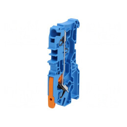Conector de șine albastru 0,5-6mm2 2 borne | Electronic-mag.ro | Componente Electronice