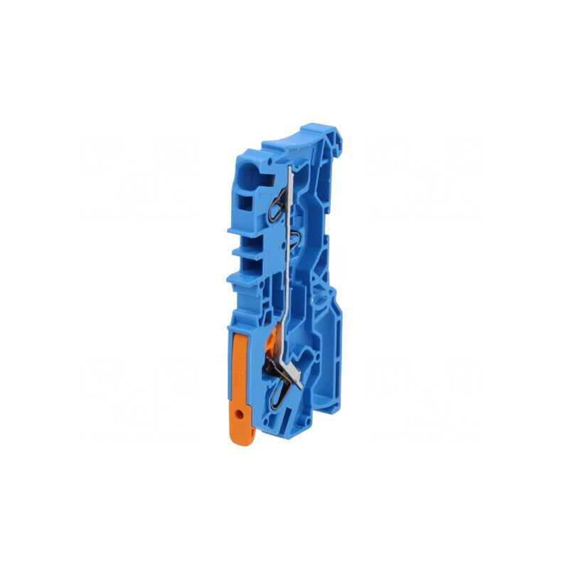 Conector de șine albastru 0,5-6mm2 2 borne | Electronic-mag.ro | Componente Electronice