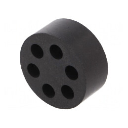 Insert Presetupă 8mm M50 IP54 Cauciuc NBR 6 Orificii | Electronic-mag.ro | Componente Electronice