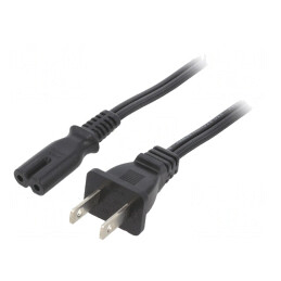 Cablu Alimentare IEC C7 la NEMA 1-15 1.8m Negru | Electronic-mag.ro | Componente Electronice