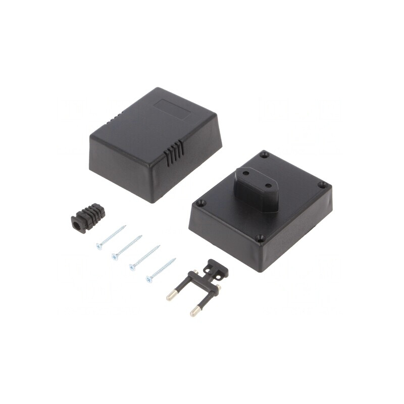 Carcasă Alimentator ABS Neagră 55x82x64mm | Electronic-mag.ro | Componente Electronice Carcasă Alimentator ABS Neagră 55x82x64mm | Electronic-mag.ro | Componente Electronice