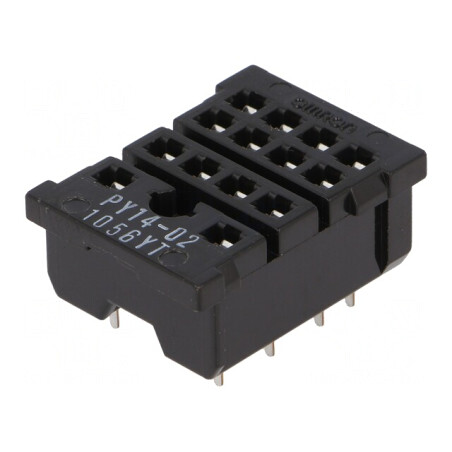 Stativ pentru relee H3YN-2, H3YN-4, MY4, MY4N, PY14-02 PCB 250VAC | Electronic-mag.ro | Componente Electronice
