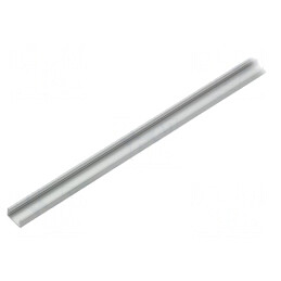 Profil LED Aluminiu Natural 1m SLIM8 de Suprafață | Electronic-mag.ro | Componente Electronice