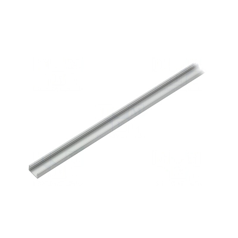 Profil LED Aluminiu Natural 1m SLIM8 de Suprafață | Electronic-mag.ro | Componente Electronice