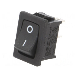 Comutator Balansoar SPST 10A 24VDC Negru | Electronic-mag.ro | Componente Electronice