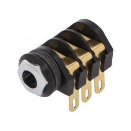 Soclu Jack 6.3mm Stereo cu Întrerupător Triplu | Electronic-mag.ro | Componente Electronice