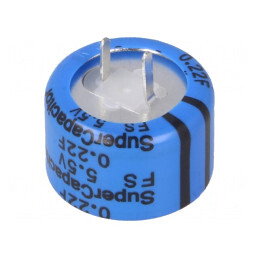 Supercondensator 0,22F 5,5V 5,08mm 25Ω | Electronic-mag.ro | Componente Electronice