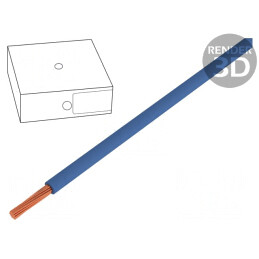Cablu Electric Albastru 6mm2 450V/750V | Electronic-mag.ro | Componente Electronice