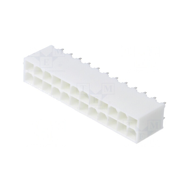 Soclu Mini-Fit Jr 4,2mm 24 PIN THT 9A Drept | Electronic-mag.ro | Componente Electronice
