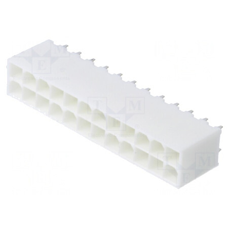 Soclu Mini-Fit Jr 4,2mm 24 PIN THT 9A Drept | Electronic-mag.ro | Componente Electronice