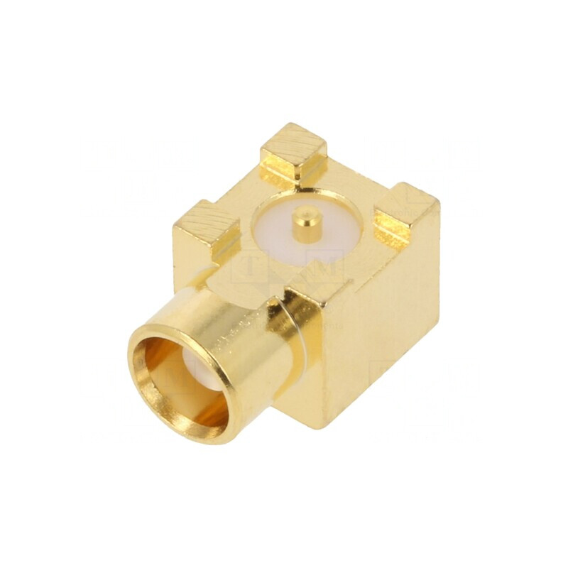 Soclu MCX mamă unghi 50Ω SMT aurit | Electronic-mag.ro | Componente Electronice