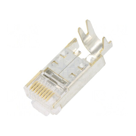 Mufă RJ45 Cat5e 8P8C 6.6mm | Electronic-mag.ro | Componente Electronice