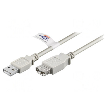 Cablu USB 2.0 1.8m Gri 480Mbps | Electronic-mag.ro | Componente Electronice