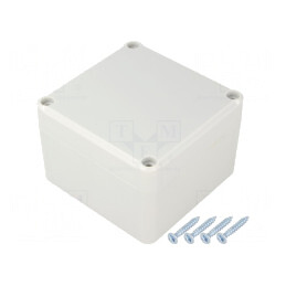 Carcasă Universală Polistiren Gri IP65 80x82x55mm | Electronic-mag.ro | Componente Electronice